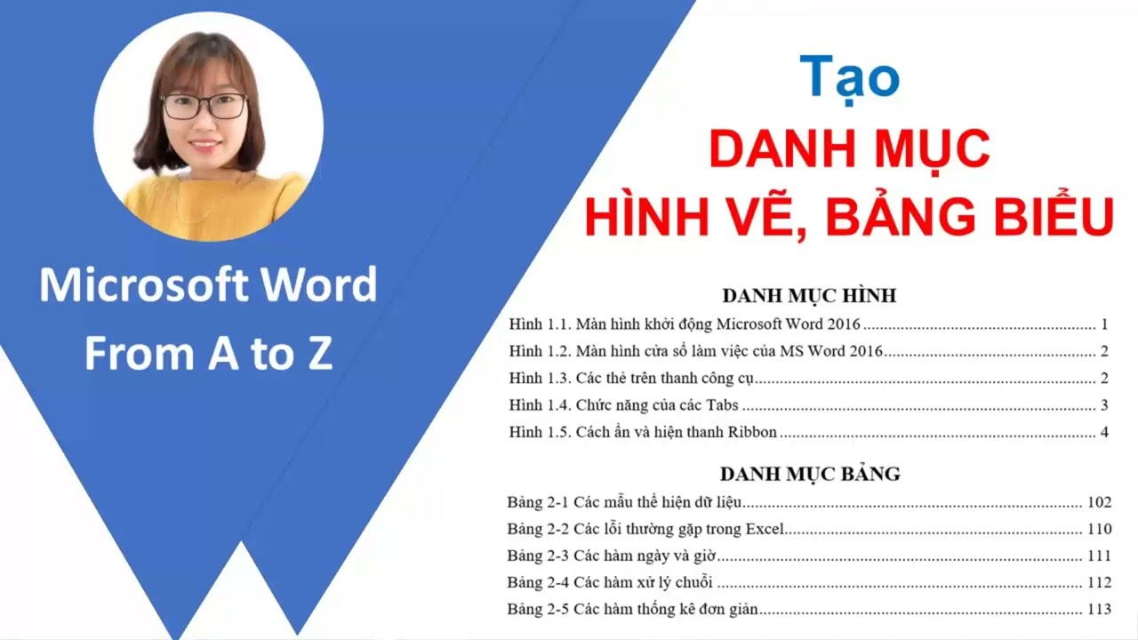 Tạo danh mục bảng biểu theo chương trong Word 2023  Lucid Gen